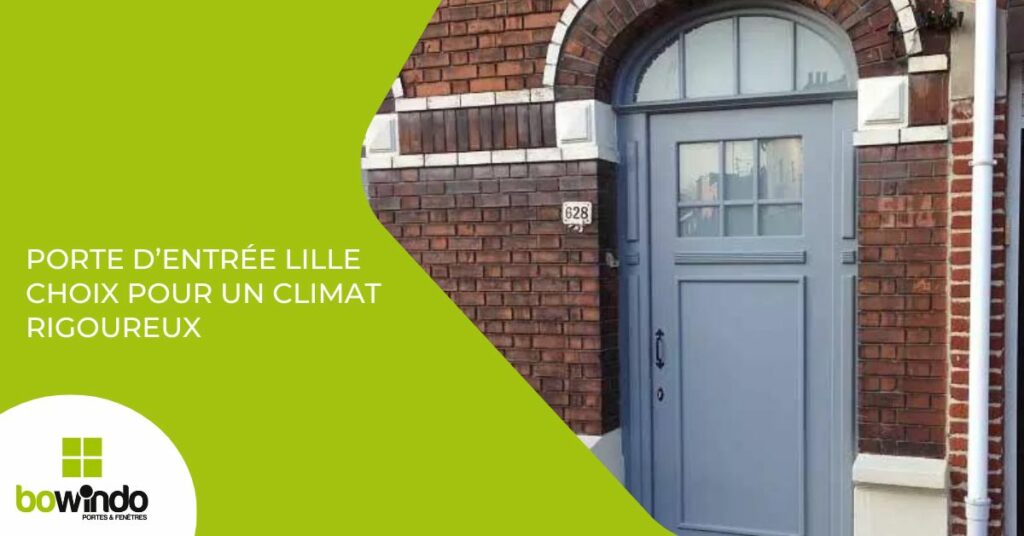 Porte d'entrée à Lille dans un climat rigoureux